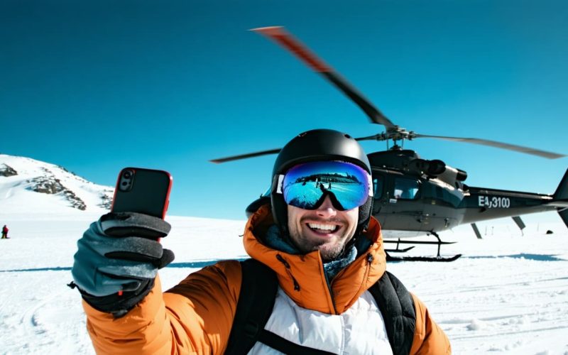 heliboarding mountains